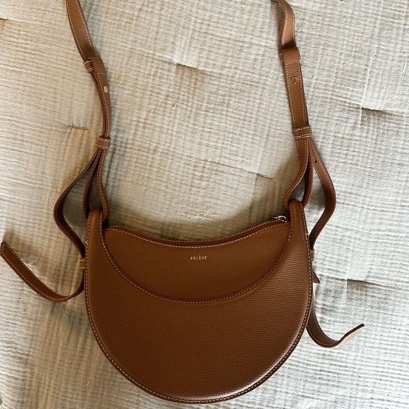 Polene Numero Dix Purse in Textured Camel - Picture 4 of 10